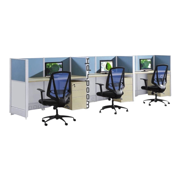 Workstation for three persons 004