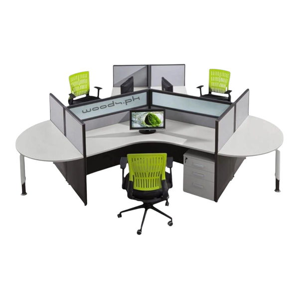 Workstation for three persons 002