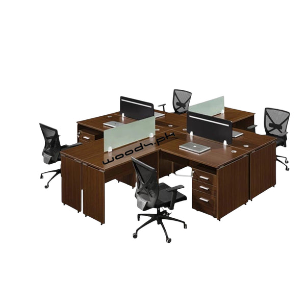 Workstation for four persons 015