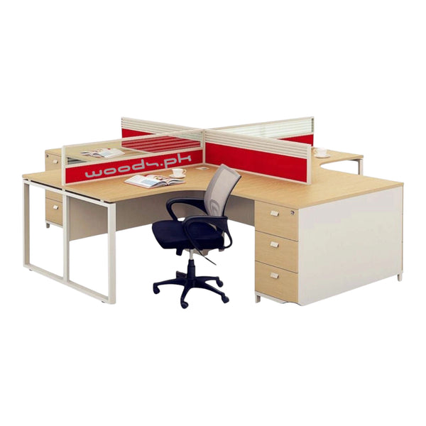 Workstation for four persons 011