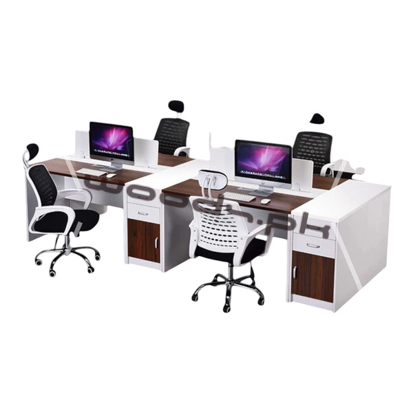 Workstation for four persons