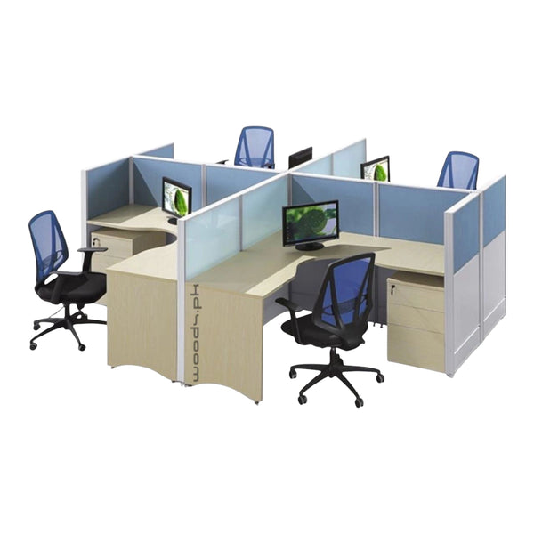 Workstation for four persons 001