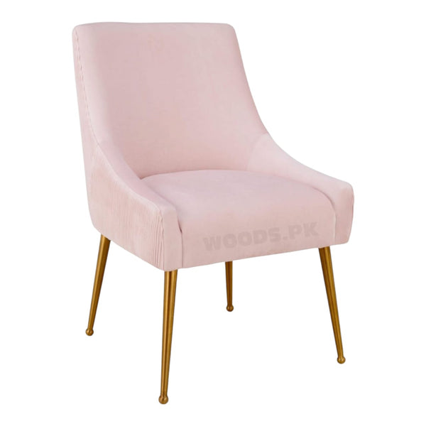 Anastasia High Gloss Golden Stainless Steel Base Dining Chair